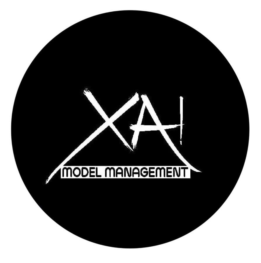 XA model management Logo black typography