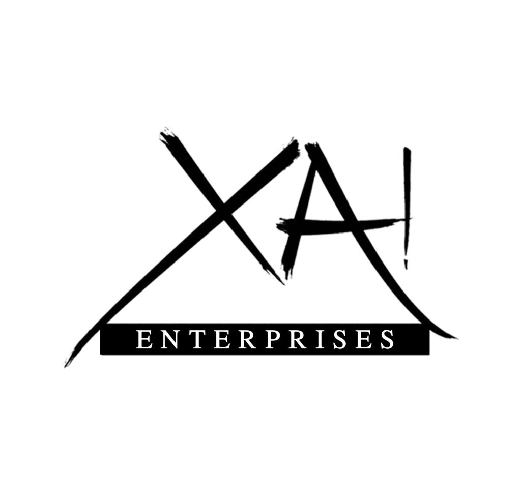 XA model management logo black typography