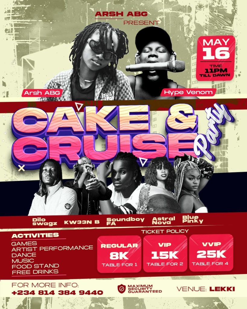 Flyer of Arsh ABG and other Rara Avis creative multihyphenates-Soundboy FA-Kween B-Dilo-BluePinky 